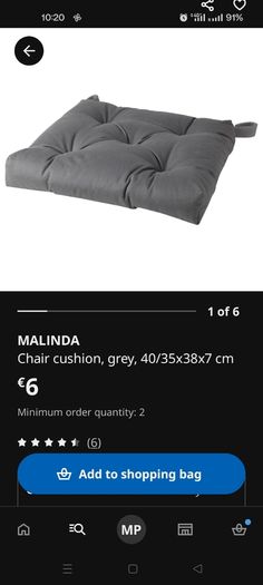 Chair cushions