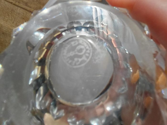 Antique French Baccarat glass ashtray