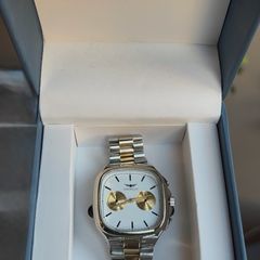Gianello Statement Square face  Fusion Two-Tone Chronograph Watch  Boxed