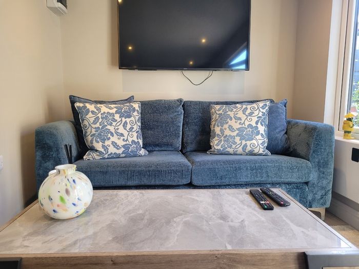 Teal Blue Sofa Set