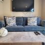 Teal Blue Sofa Set Image 5