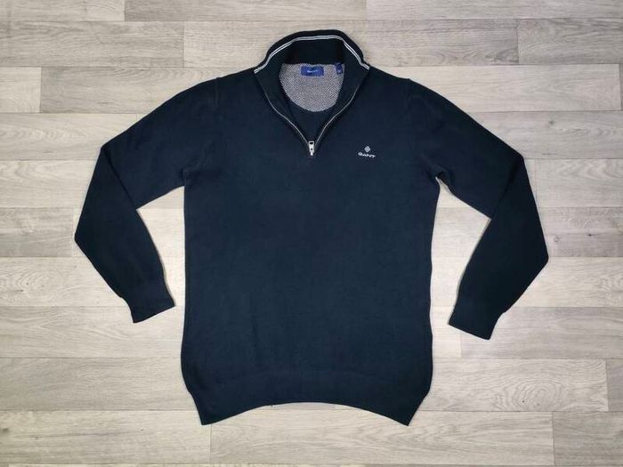 Gant Half ZIP Cotton Jumper Mens M/L