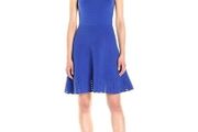 Ted Baker Zaralie Jacquard panel Skater Dress UK 12