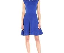 Ted Baker Zaralie Jacquard panel Skater Dress UK 12