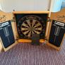 Dartboard Cabinet with Brand New Darts Image 6