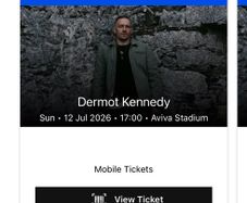 Dermot Kennedy Ticket swap