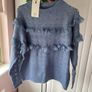 jumper Bnwt blue lace jumper with frilled detail 10/12 Image 6