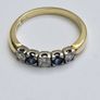 18ct Yellow Gold Sapphire & Diamond Eternity Ring Image 7