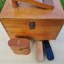 Vintage wooden shoe-cleaning box Image 7