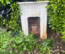 cast iron fireplace surround