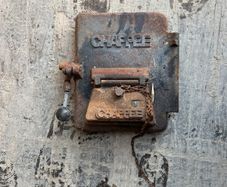 vintage stove door