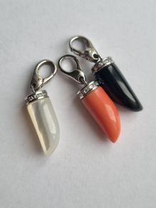 925 silver charm HORN