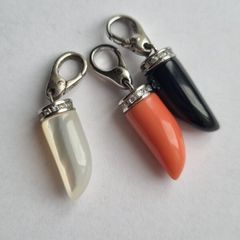 925 silver charm HORN