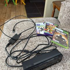 Xbox Kinect Sensor and Brand New Xbox 360 Call of Duty Black Ops