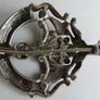 Vintage Sterling Silver Celtic Connemara Marble and Marcasite Dagger Pin Brooch 14,56g Image 4