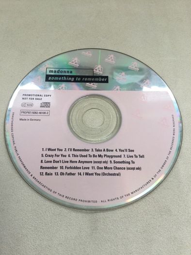 Madonna something to remember rare promo cd Kylie Britney celine
