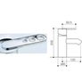 Mayfair Zoom > One Tap Hole Bath Filler Tap (Chrome). Image 3
