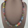 Antique Venetian Style MultiColor Mix Glass Beads Necklace Image 2