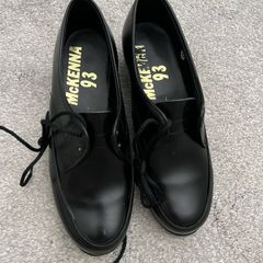 McKenna 93 Women's Black Lace-Up Uniform Duty Shoes Size UK 5.5 Narrow Fit