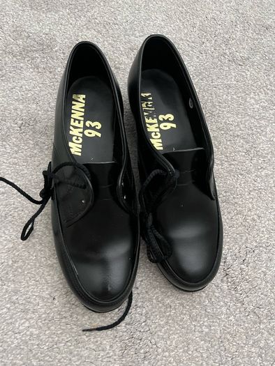 McKenna 93 Women's Black Lace-Up Uniform Duty Shoes Size UK 5.5 Narrow Fit