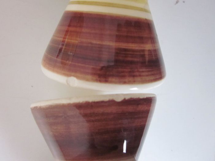 Vintage Toni Raymond High Glaze Pottery Prawn Cocktail Goblet Set 1970's