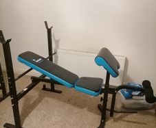 Men's health gym workout bench