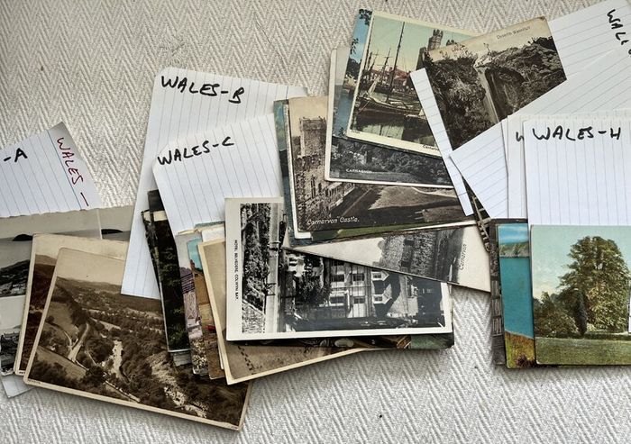 Vintage Postcards of Wales x 77. 2 FOR 1 EURO. 30 QUID THE LOT