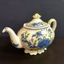 Beautiful Masons Ironstone Teapot in the Regency Pattern Circa 1940, Hairline on Handle Image 2