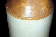 Antique Large 22ins Stoneware Flagon John Cookes