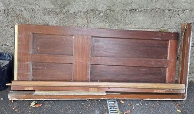 Solid Timber/Mahogany External Door + Full Frame