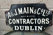 Enamel sign