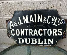Enamel sign