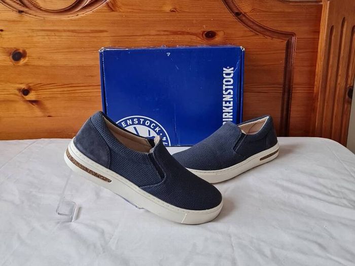 Birkingstock oswego canvas slip on Size 5 eu 38 midnight Navy Brand new boxed