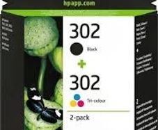 HP 302 ink black & colour twin pack (unopened)