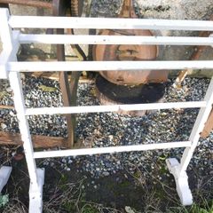 Vintage 19th Century White Painted Mahogany Towel Stand, C1880 (30 each)