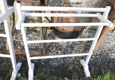Vintage 19th Century White Painted Mahogany Towel Stand, C1880 (30 each)