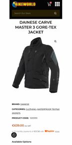 Bike Jacket Dainese Carve Master 3 Gore-tex Jacket