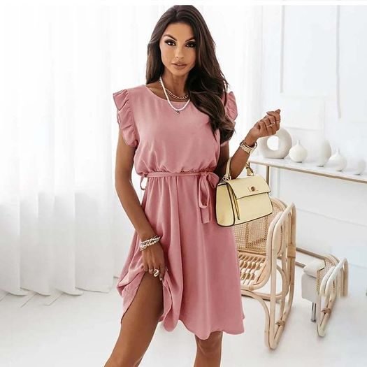 Elegant Women O-neck dress