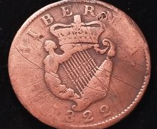 #854 - Ireland - 1822 - Half Penny - George IV