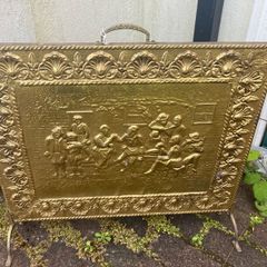 brass fire screen