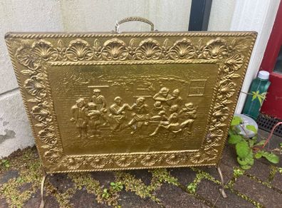 brass fire screen