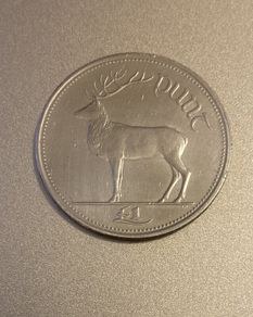 Irish Red deer coin from 1999, Free Post