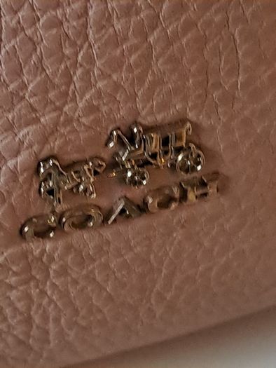 Soft Pink Coach Leather Handbag D1