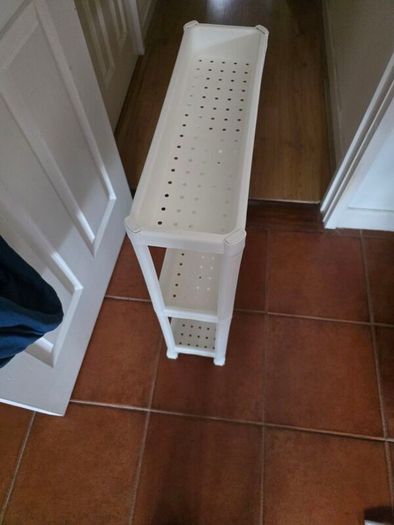 IKEA Shelves/Trolley, white, 54x18x71 cm