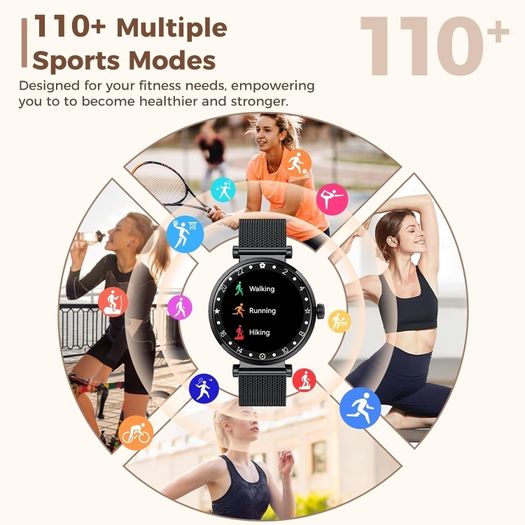Matast S86 Smartwatch for Women, Fitness Tracker with Call Answering/Making function