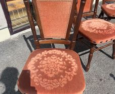 Set of 4 Beautiful Vintage Solid Wood Chairs 200