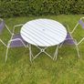 Vintage garden patio table and chairs c1950 Image 5