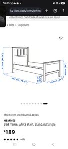 ikea single bed and mattress
