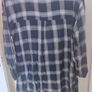 Yours Navy&Silver metallic check drop shoulder shirt tunic size UK18 EU46 Postage included Image 7