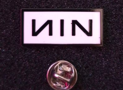 Nine inch nails, pin back badge.